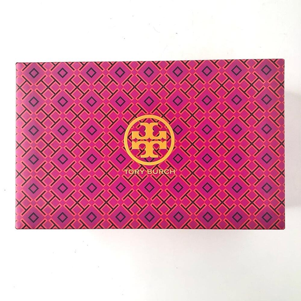 NIB Tory Burch Yo Yo Squash Orange Flip Flops Women’s 7 Sandals - Picture 4 of 5